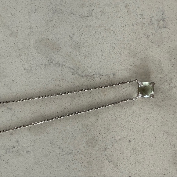 David Yurman Petite Chatelaine Pendant Necklace Prasiolite